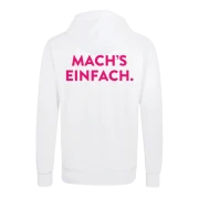 HOODIE. WHITE. MACH'S EINFACH